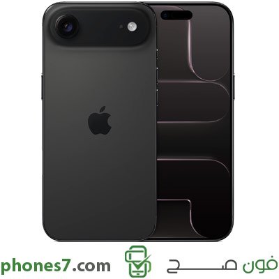 الايفون اير نسخة 12 جيجا بايت رام 256 جيجا بايت ذاكرة داخلية اللون اسود الجيل الخامس وشريحتي eSIM متوفرة في السعودية