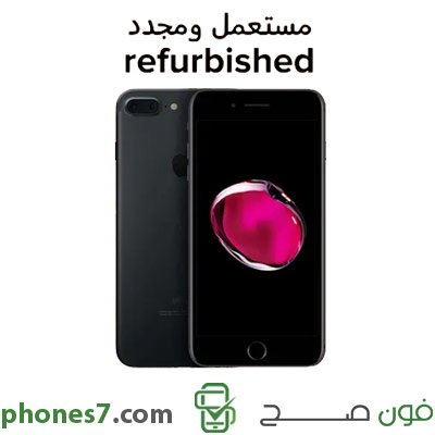ايفون ٧ بلس نسخة 3 جيجا بايت رام 128 جيجا بايت ذاكرة داخلية اللون اسود مستعمل ومجدد والجيل الرابع وفيس تايم متوفرة في السعودية