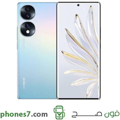 honor seventy version 8 GB ram 256 GB internal memory color Blue 5G and Dual Sim available in ksa
