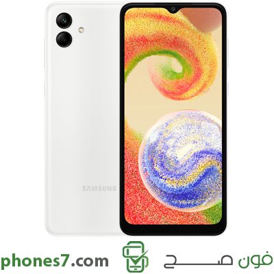 samsung galaxy a04 version 4 GB ram 64 GB internal memory color White 4G and Dual Sim available in uae