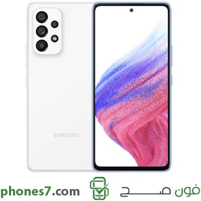 Samsung A53 version 8 GB ram 256 GB internal memory color White 5G and Dual Sim available in uae