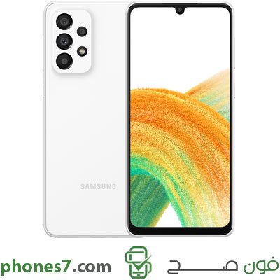 Galaxy A33 version 6 GB ram 128 GB internal memory color White 5G and Dual Sim available in ksa