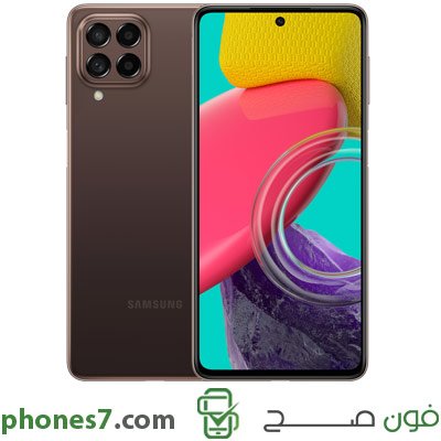 samsung galaxy m53 5g version 8 GB ram 128 GB internal memory color Brown 5G and Dual Sim available in oman