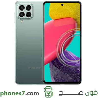 Samsung M53 version 8 GB ram 256 GB internal memory color Green 5G and Dual Sim available in jordan