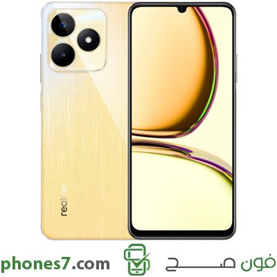 realme c53 version 6 GB ram 128 GB internal memory color Gold 4G, Dual Sim and international guarantee available in egypt
