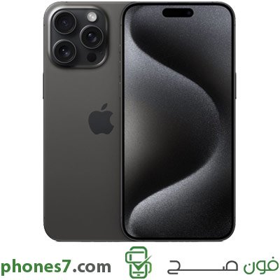 هاتف apple iphone 15 pro نسخة 8 جيجا بايت رام 128 جيجا بايت ذاكرة داخلية اللون تيتانيوم اسود الجيل الخامس وفيس تايم متوفرة في عمان