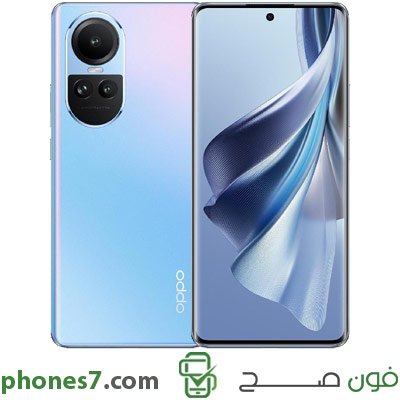 oppo reno 10 5g version 8 GB ram 256 GB internal memory color Blue 5G and Dual Sim available in ksa
