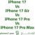 مقارنة والفرق بين كل سلسلة ايفون 17 و iPhone 17 Air و برو و Pro Max